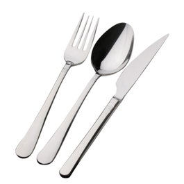 Hermia Juego de Cubertería de 24 Piezas para 6 Personas, Acero Inoxidable Plateado, Apto Lavavajillas
